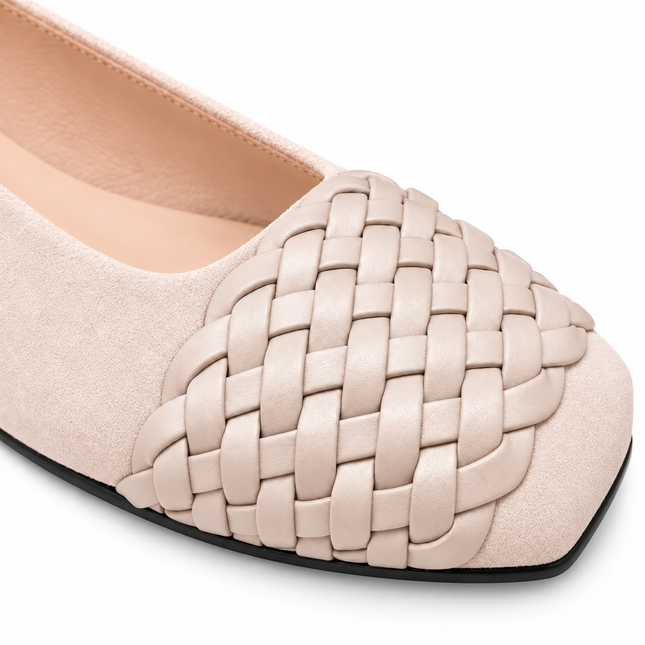 Via Ivory Suede Braid