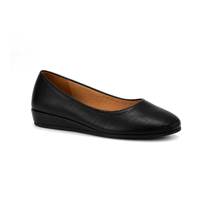 Zeppa Black Leather