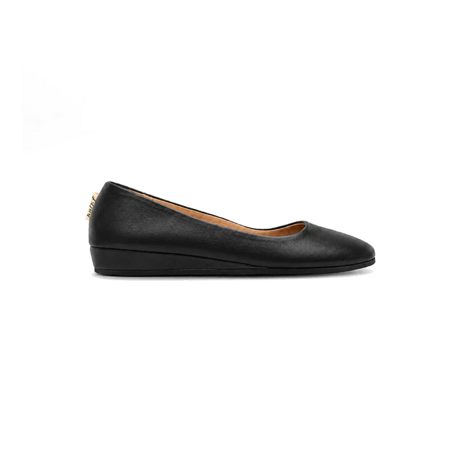 Zeppa Black Leather