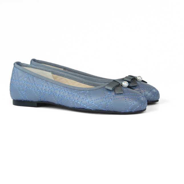 Candiace - Slate Blue Leather