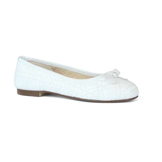 Candiace White Leather