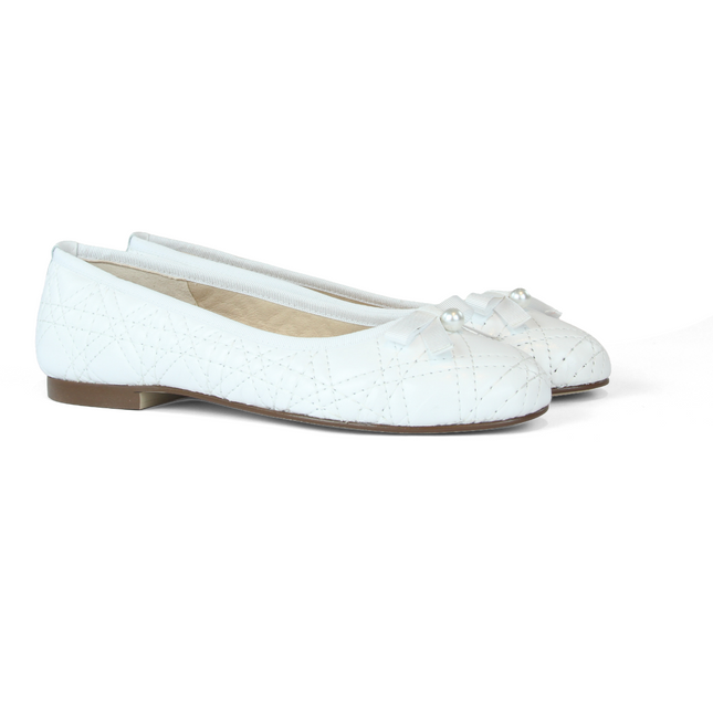 Candiace White Leather