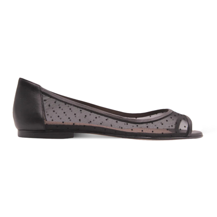 Noir Black Dot Mesh