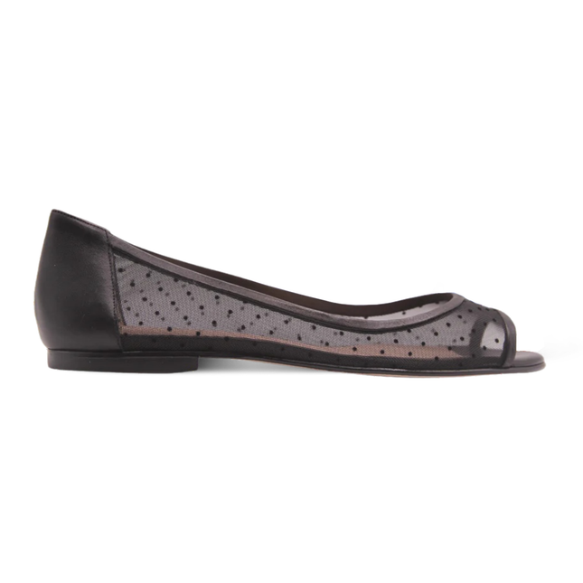 Noir Black Dot Mesh