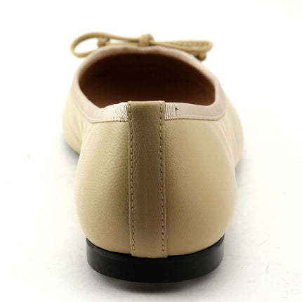 Index Beige Black Leather