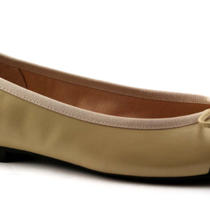 Index Beige Black Leather