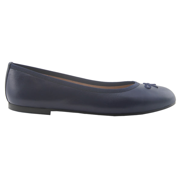 Kathy - Navy Leather – French Sole