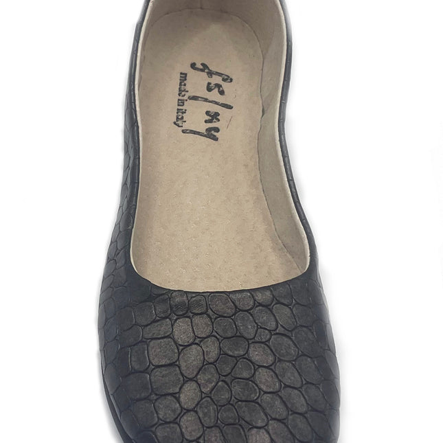 Sloop Taupe Croco Leather