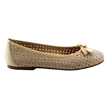 Tessa Beige Leather