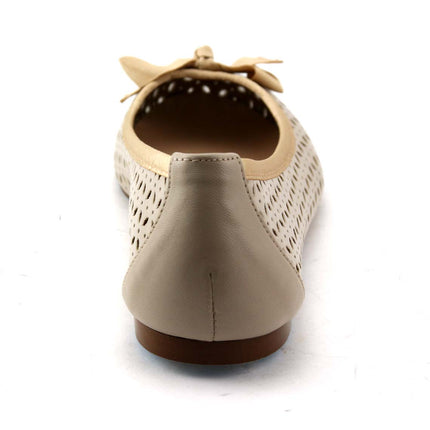 Tessa Beige Leather